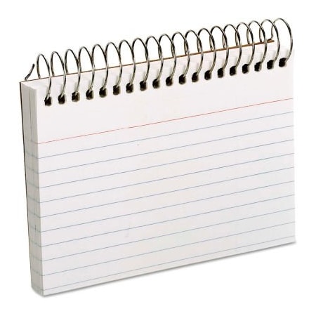 Esselte Oxford Spiral Index Cards 40282, 3" x 5", White, 1 Each 40282